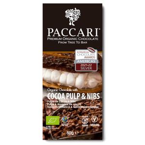 PaccariSchokolade Kakaopulpe & Nibs, 60% Kakao, 50 g