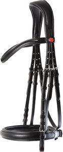 Kieffer - Snaffle-Zaumzeug "Ultrasoft Sue", Leder BZ4139 (Cob) (Schwarz)