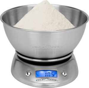 ProfiCook® Küchenwaage digital mit Schüssel | wiegt bis 5000g (in 1g-Schritten) | Zuwiegefunktion | Maßeinheiten: gr, ml, lb.oz, fl.oz | PC KW 1040 ProfiCook® Küchenwaage digital mit Schüssel | wiegt bis 5000g (in 1g-Schritten) | Zuwiegefunktion | Maßeinheiten: gr, ml, lb.oz, fl.oz | PC KW 1040