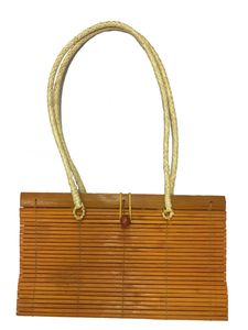 Tasche aus Bambus im japanischen Stil, Umhängetasche, Farbe:orange