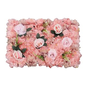 12 Stück Künstliche Blumenwand 40x60cm Rosenwand Kunstblumen Panel Pflanzenwand für DIY Hochzeit Foto Geburtstag Party Straße Requisiten Hintergrund Dekoration (rosa)
