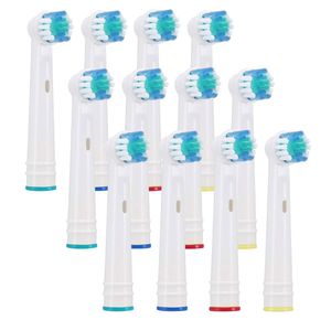 12 Stück Aufsteckbürsten kompatibel mit Oral-B rotierenden Zahnbürsten Bürstenköpfe Ersatzbürsten