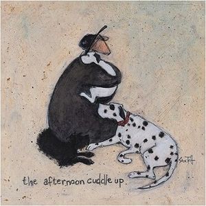 Sam Toft - tištěný "The Afternoon Cuddle Up" PM5001 (30 cm x 30 cm) (černá/bílá/béžová)