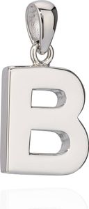 13x12mm Kettenanhänger Buchstabe B Silber 925 anlaufgeschützt glanz Alphabet