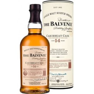 The Balvenie 14 Jahre Carribean Cask Single Malt Scotch Whisky in Geschenkpackung | 43 % vol | 0,7 l