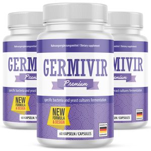 GERMIVIR Nahrungsergänzungsmittel mit Kombucha-Tee-Extrakt und Vitamin E 3 x 60 Kapseln