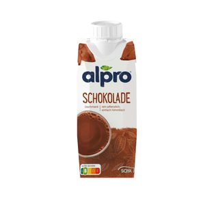 Alpro Sojadrink Schokoladen Geschmack mit Calcium und Vitaminen 250ml