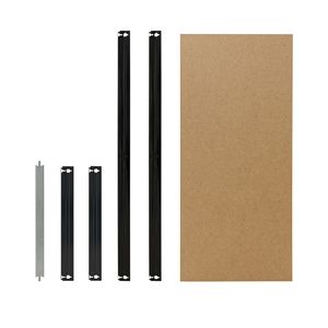 shelfplaza® BLACK Komplettes Fachboden-Set für Steckregale 70x40 cm in schwarz / HDF-Fachboden / zusätzliche Fachböden für Schwerlastregale