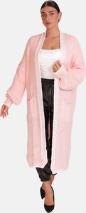 Elara Langer Damen Oversize Cardigan 24216 Pink