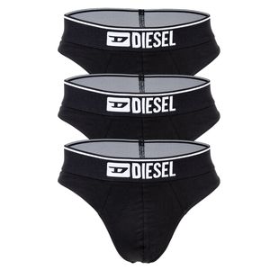 Diesel 3er-Pack String-Tangas, Schwarz L