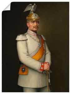 Adolf Emil Hering: Bildnis Kaiser Wilhelm II. (siehe auch Bildnummer 35280), Produkt:Poster, Größe (HxB):40x30 cm / Poster