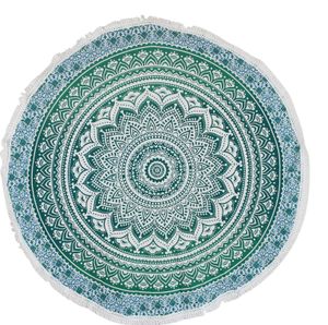 Meditationsdecke - Tagesdecke - runde Tischdecke - Mandala - Muster 02 - 133cm