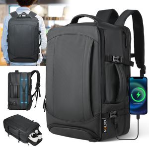 CMYBABEE Reiserucksack 38L mit 17-Zoll-Laptopfach, Groß erweiterbare Handgepäcktasche, wasserdichter Rucksack für Reisen, Freizeit und Job, Schwarz CMYBABEE Reiserucksack 38L mit 17-Zoll-Laptopfach, Groß erweiterbare Handgepäcktasche, wasserdichter Rucksack für Reisen, Freizeit und Job, Schwarz
