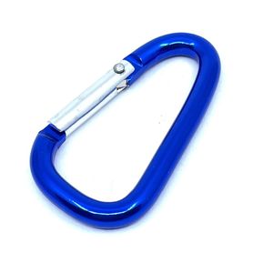 Karabiner AL. Typ D 6 x 60mm,blau - blau - Packung mit 1