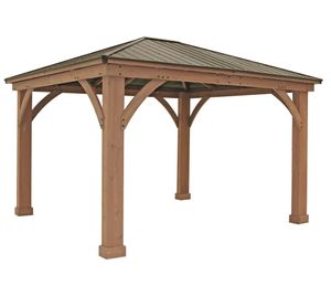 Pavillon WESTMANN Holz Devon 14x12 393 x 331 cm lasiert