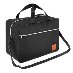 Handgepäck Reisetasche 40x30x25 cm ideal als kleine Flugzeug Kabinentasche für z.B. Flüge mit Eurowings in schwarz von Granori