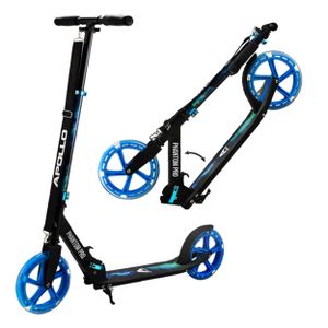 Apollo City Scooter "Phantom Pro" Cityroller mit LED Wheels klapp- und höhenverstellbar Tretroller - Universe/blau