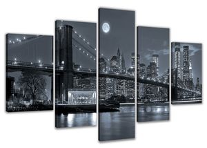200 x 100 cm Bild auf Leinwand New York  USA 6314-VKF deutsche Marke und Lager  -   fertig gerahmt , exklusive Markenware von Visario