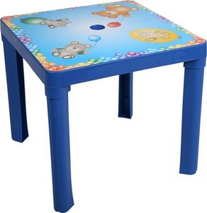 Kinder-Gartenmöbel - Kunststofftisch blau