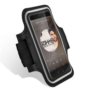 Sport Armband Running für 5.2'' Smartphones, Neopren Tasche – Schwarz