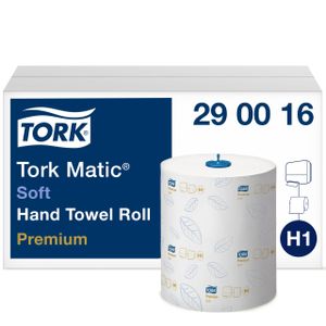 TORK 290016 Matic® Rollenhandtuch für System H1 - 6 Rollen 21 cm x 100 m, weiß, 2-lagig