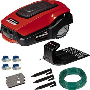 Einhell Rasenmäher FREELEXO 800 LCD BT Solo Power X-Change (ohne Akku, 18 V, 800 m², Multizonenmäher, Bluetooth, für Steigungen bis zu 35%, inkl. Installationszubehör)