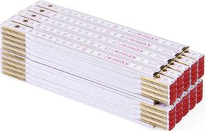 Zollstock Metrie Perfekt 10 - 2m weiß 10 Stück