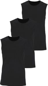 H.I.S. Muscleshirt 3 er-Pack schwarz Größe 5/M