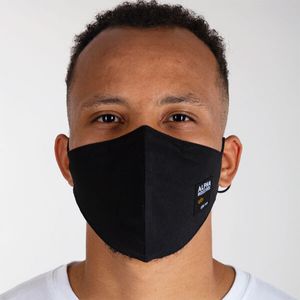 Alpha Industries Label Face Mask Black - UNI