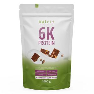 PROTEINPULVER 1kg - 82,8% Eiweiß - Nutri-Plus Shape & Shake ® - pflanzliches Protein Powder - 6-Komponenten Eiweißpulver 1000g ohne Aspartam - Nuss-Nougat
