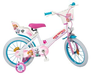 16 Zoll Kinder Mädchen Fahrrad Kinderfahrrad Kinderrad Mädchenfahrrad Mädchenrad Rad Bike Paw Patrol Weiß