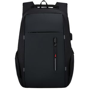 Laptop-Rucksack für 15,6-Zoll-Laptoptasche mit USB-Anschluss, modische, wasserdichte Rucksäcke,Schwarz
