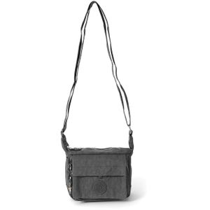 Bag Street Damen Tasche Handtasche Abendtasche Nylon grau 17x15x7 OTJ232K