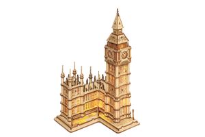 Rolife 3D-Holz-Puzzle 'Big Ben With Lights'