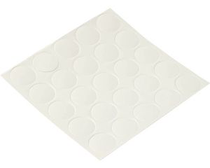 Krytka samolepiaca 14 mm 25 ks biela