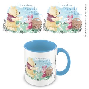 Disney Winnie Pooh - blau- Tasse Becher - Ø8,5 H9,5cm