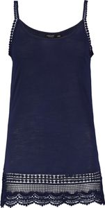 Eight2Nine Spaghetti Kleid-Top mit Häkelsaumdetails Größe: S