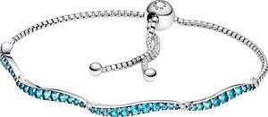 Pandora Armband Silber 925 Blue Wavy Slider Bracelet Freundschaftsarmband Pandora Sommer Kollektion