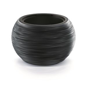 Prosperplast Furu Bowl Blumentopf für Innen- und Außenbereich UV-Beständig Rund Kunststoff Ø 435mm Anthrazit
