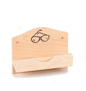 Eliga Brillenhalter für Sauna aus Schichtholz mit Bildmotiv