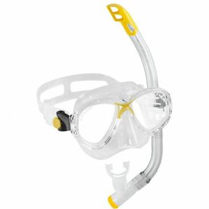 Cressi Marea VIP Junior Set Maske und Schnorchel Top für Kinder, Farbe:gelb