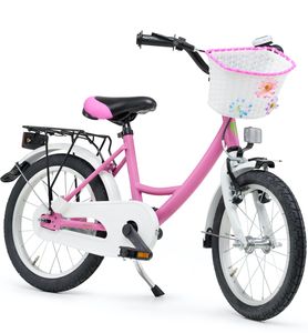 Qualitäts Kinderfahrrad 16 Zoll matt Pink Mädchen Kinderrad Fahrrad ab 4 Jahre