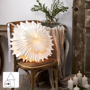 Gwiazda wisząca biała CRYSTAL 50 cm