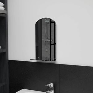 vidaXL Lustro ścienne z półką 20×40 cm szkło hartowane