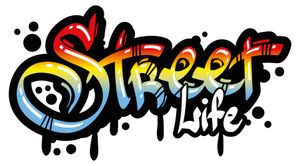 dekodino® Wandtattoo Graffiti Street Life Schriftzug Wandsticker Jugendzimmer