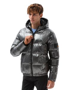 Ombre Clothing Herren Winterjacke Marik grau L
