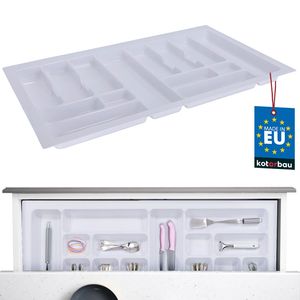 KOTARBAU® Box na príbory do zásuvky Organizér do zásuvky na kuchynské príbory biely 830x490mm