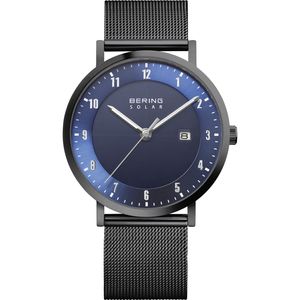 Bering Herrenuhr analog Solar mit Milanaise-Armband 15439-327