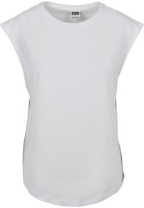 Urban Classics Female Shirt Ladies Basic Shaped Tee White-S