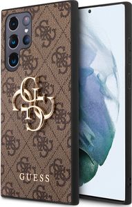 Guess Guhcs22L4Gmgbr S908 S22 Ultra Sleeve - Braun 4G Big Metal Logo